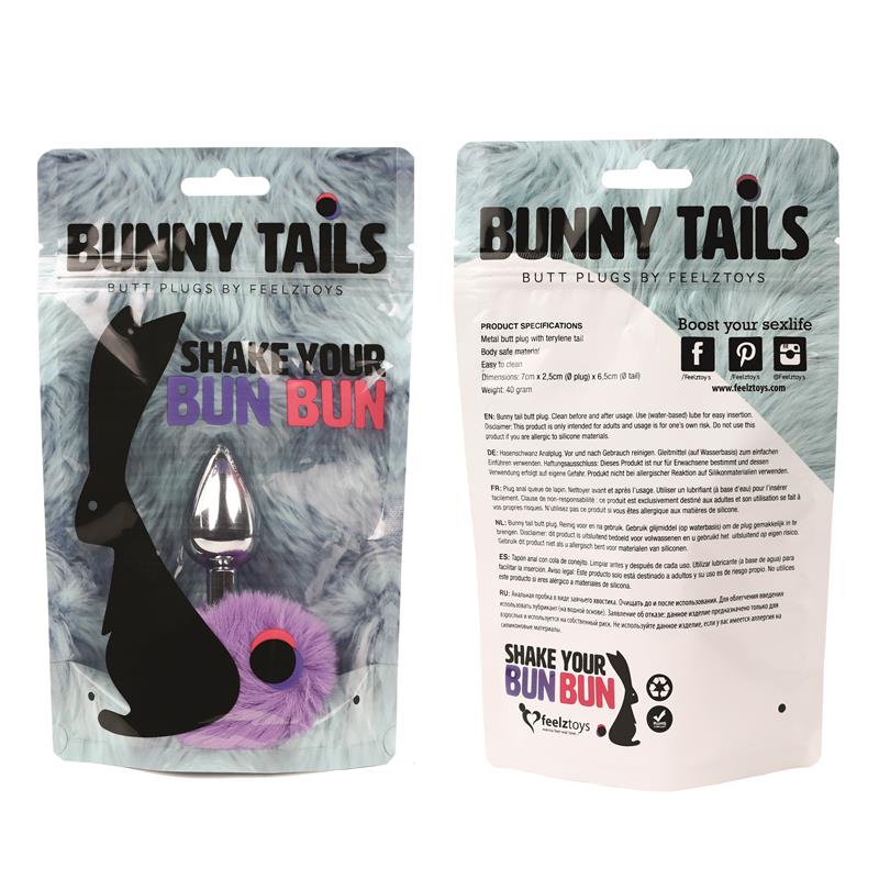 Feelztoys - Purple Rabbit Tail Butt Plug