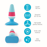 Feelztoys - Blue and Pink Butt Plug