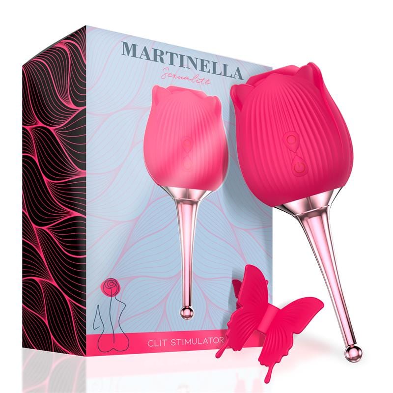 Martinella Clitoris - Stimolatore Succhiaclitoride Oro Rosa