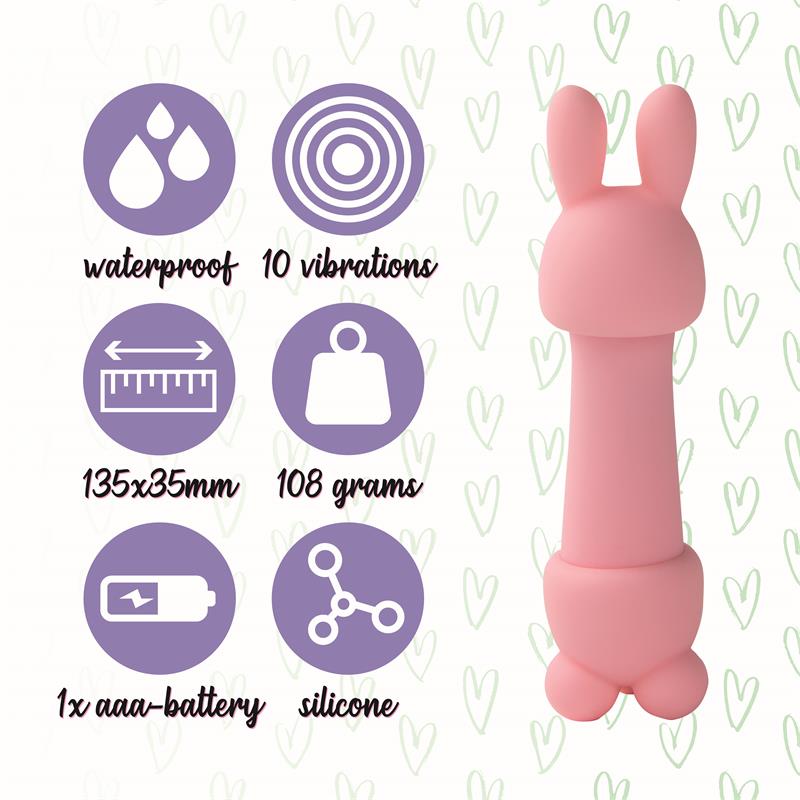 Feelztoys - Mister Bunny Pink Vibrating Massager