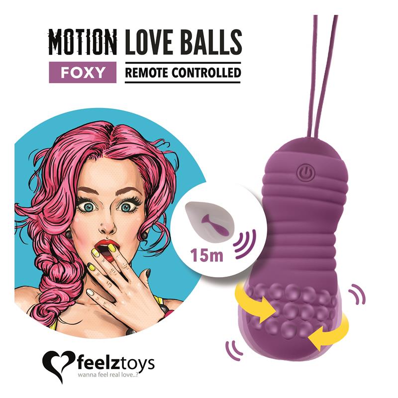 Feelztoys - Purple Twisty Vibrant Egg