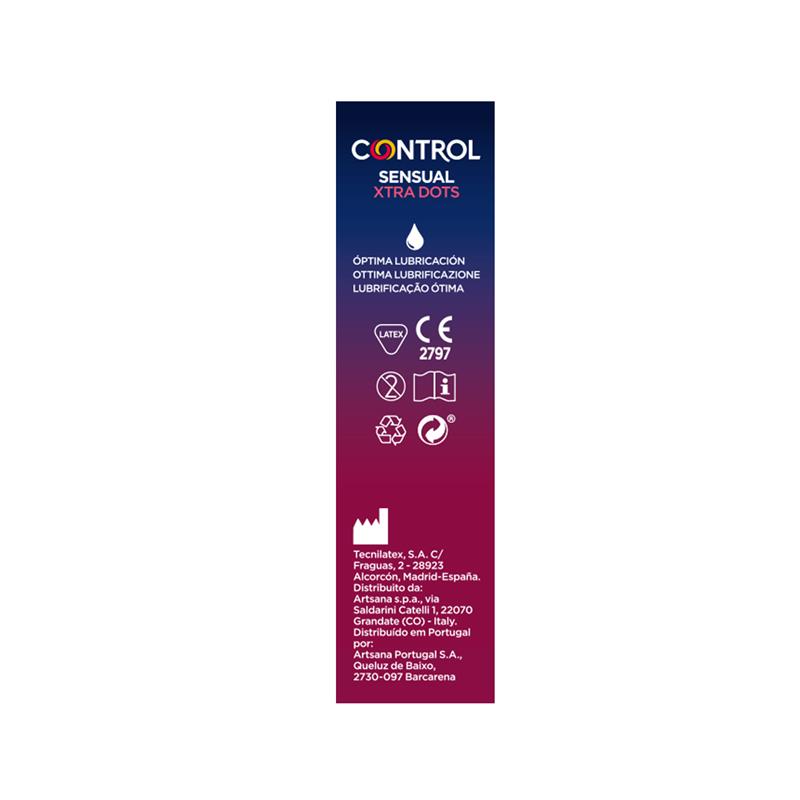 Control - Preservativi Sensual Xtra Dots 12 pezzi