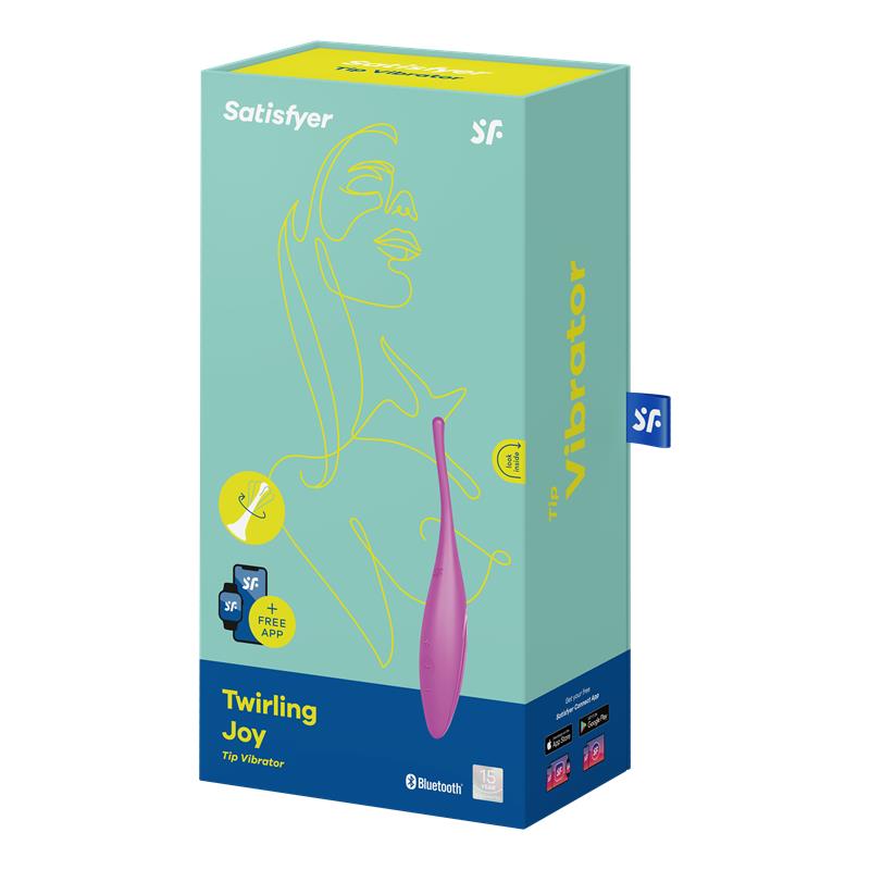 Satisfyer - Vibratore Clitoride Twirling Joy con App Viola